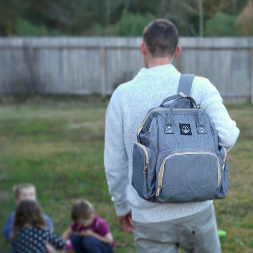 Gray Diaper Backpack - image 5